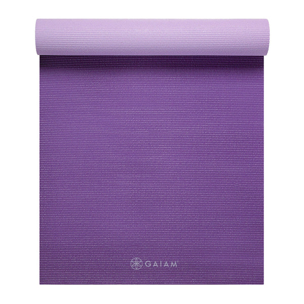 GAIAM DOUBLE-SIDED YOGA MAT PLUM JAM 6 MM 60526