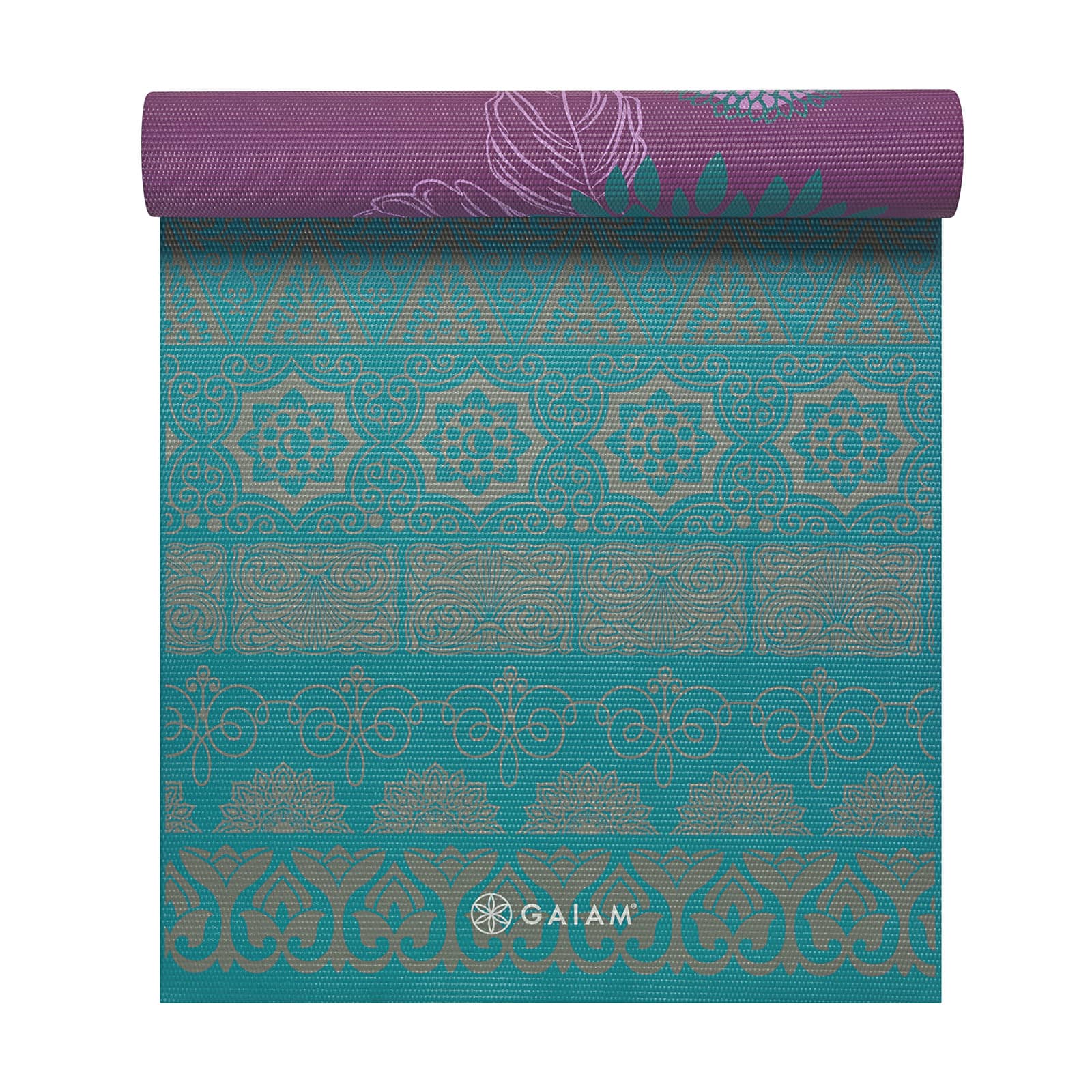 GAIAM DOUBLE-SIDED YOGA MAT KIKU 6 MM 61548