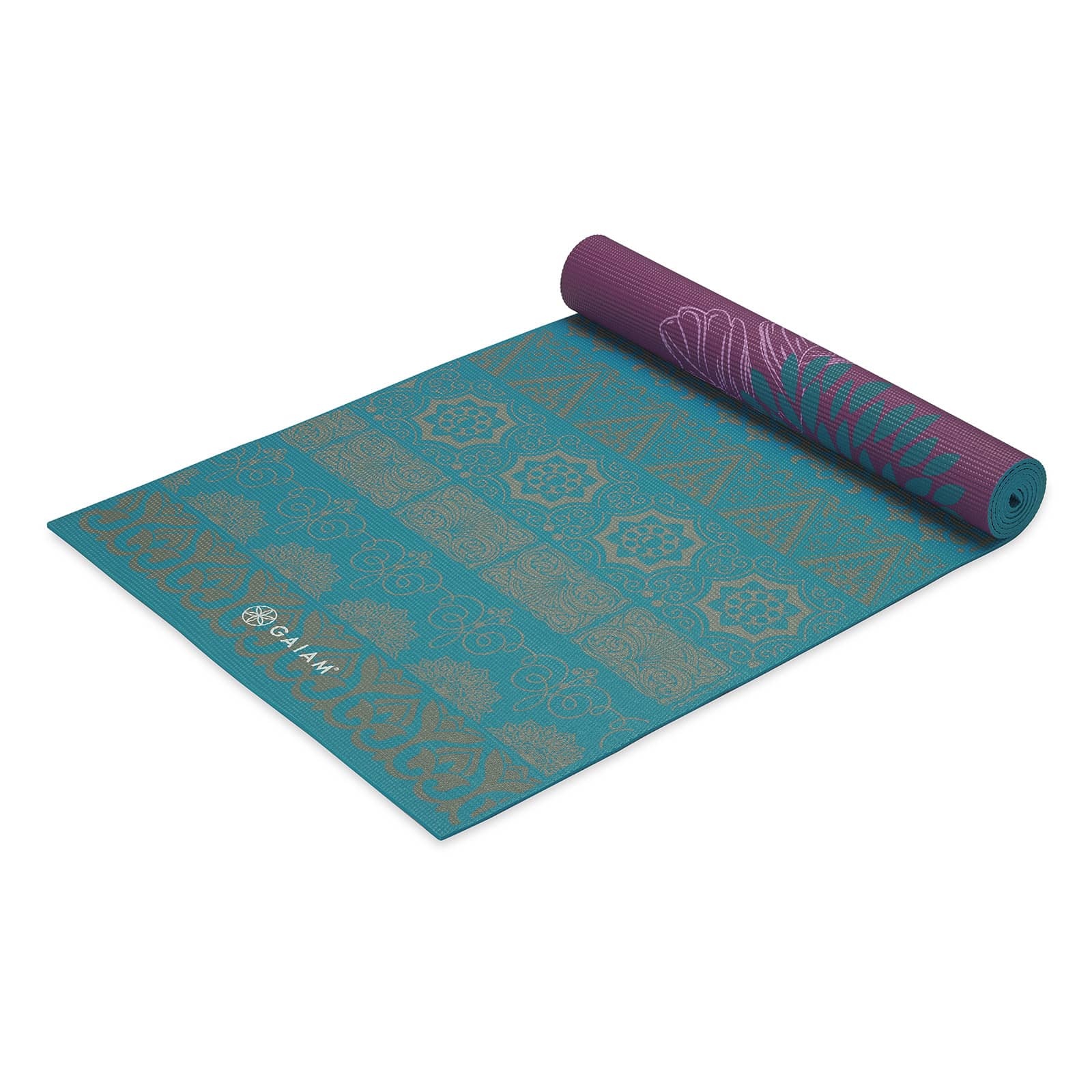 GAIAM DOUBLE-SIDED YOGA MAT KIKU 6 MM 61548
