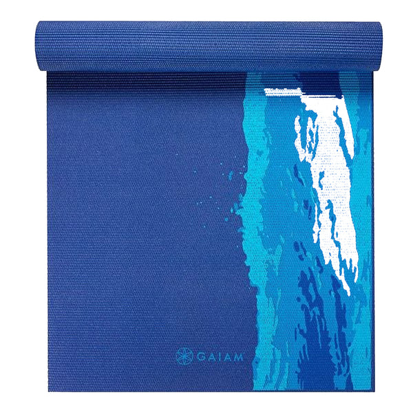 GAIAM OCEANSCAPE YOGA MAT 6 MM 61808