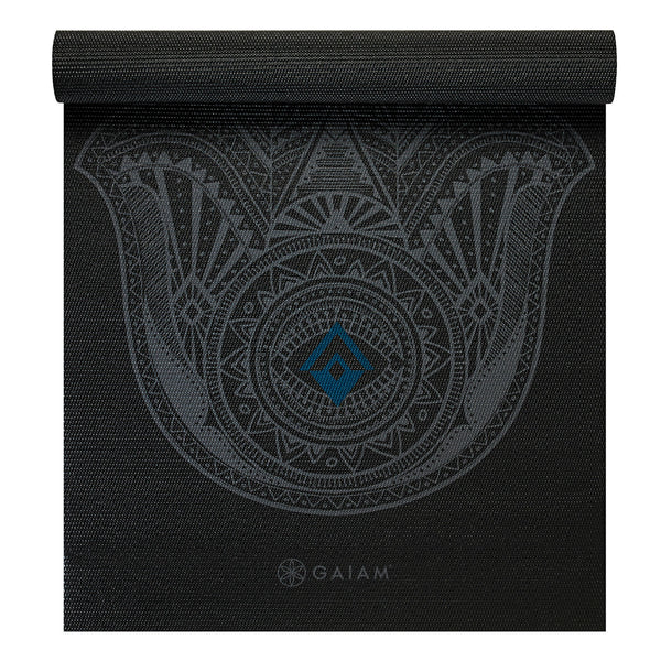 GAIAM YOGA MAT GRAY HAMSA 4 MM 61971