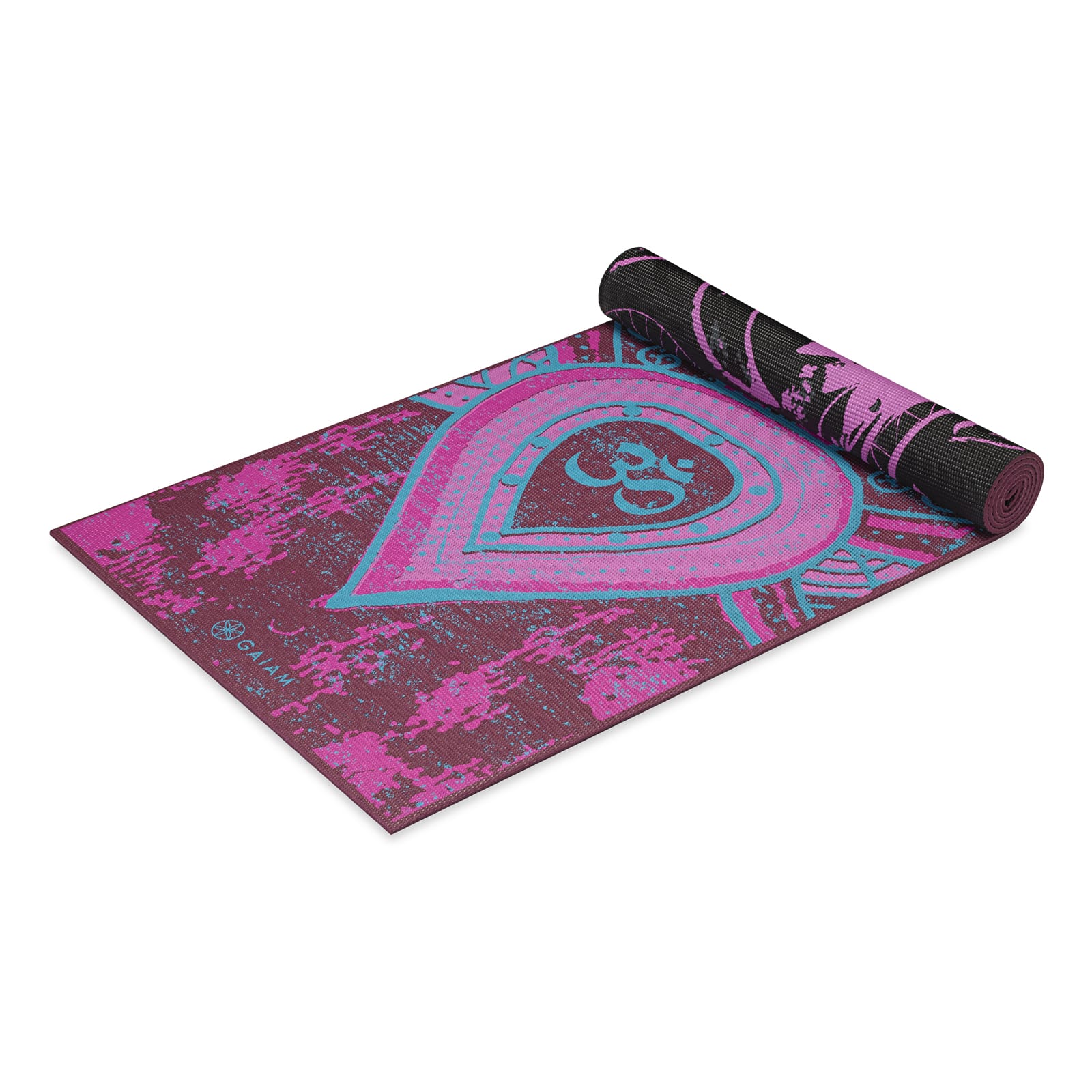 GAIAM DOUBLE-SIDED YOGA MAT BE FREE 6 MM 62031
