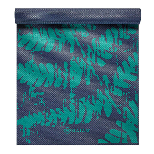 GAIAM MIDNIGHT FERN YOGA MAT 4 MM 62430