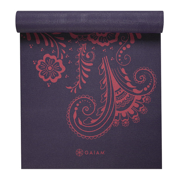 GAIAM PREMIUM AUBERGINE SWIRL YOGA MAT 6 MM 62892