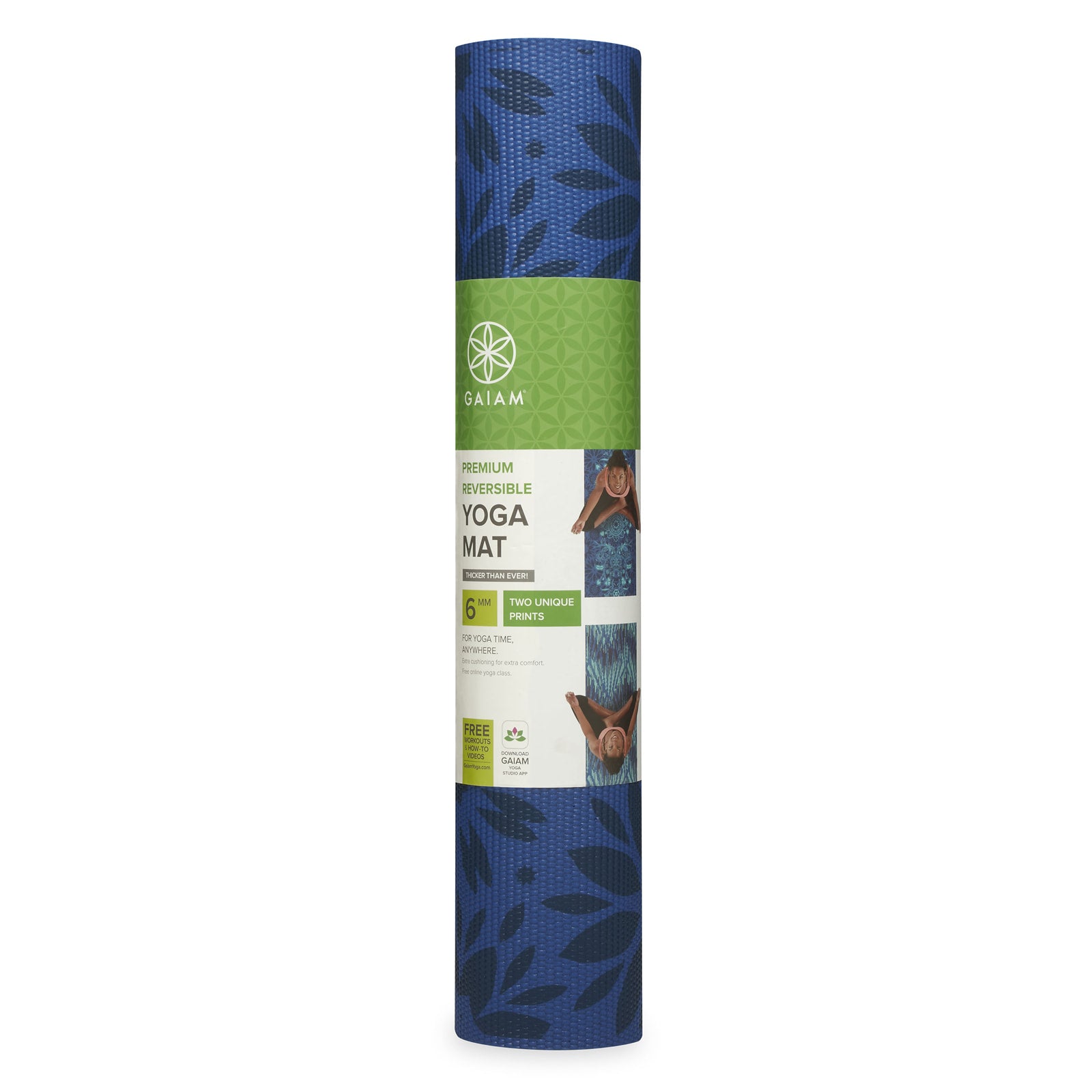 GAIAM DOUBLE-SIDED YOGA MAT DIVINE 6 MM 63048