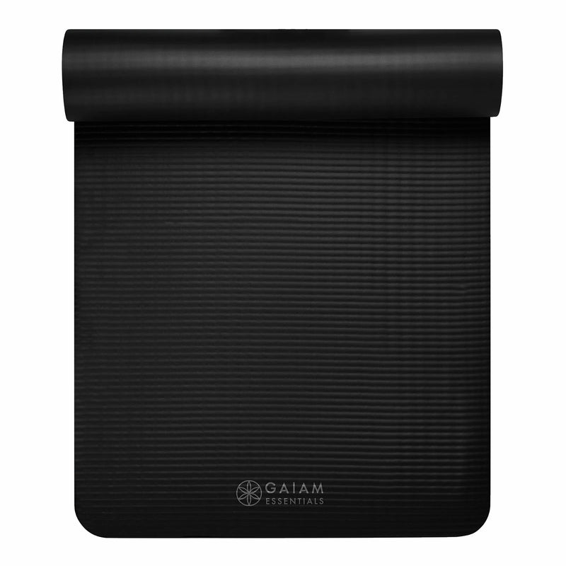 GAIAM ESSENTIALS MATA DO JOGI 6 MM Z PASKIEM CZARNA 63312