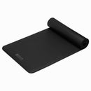 GAIAM ESSENTIALS YOGA MAT 6MM WITH STRAP BLACK 63312 
