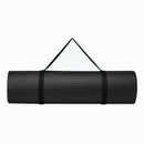 GAIAM ESSENTIALS YOGA MAT 6MM WITH STRAP BLACK 63312 