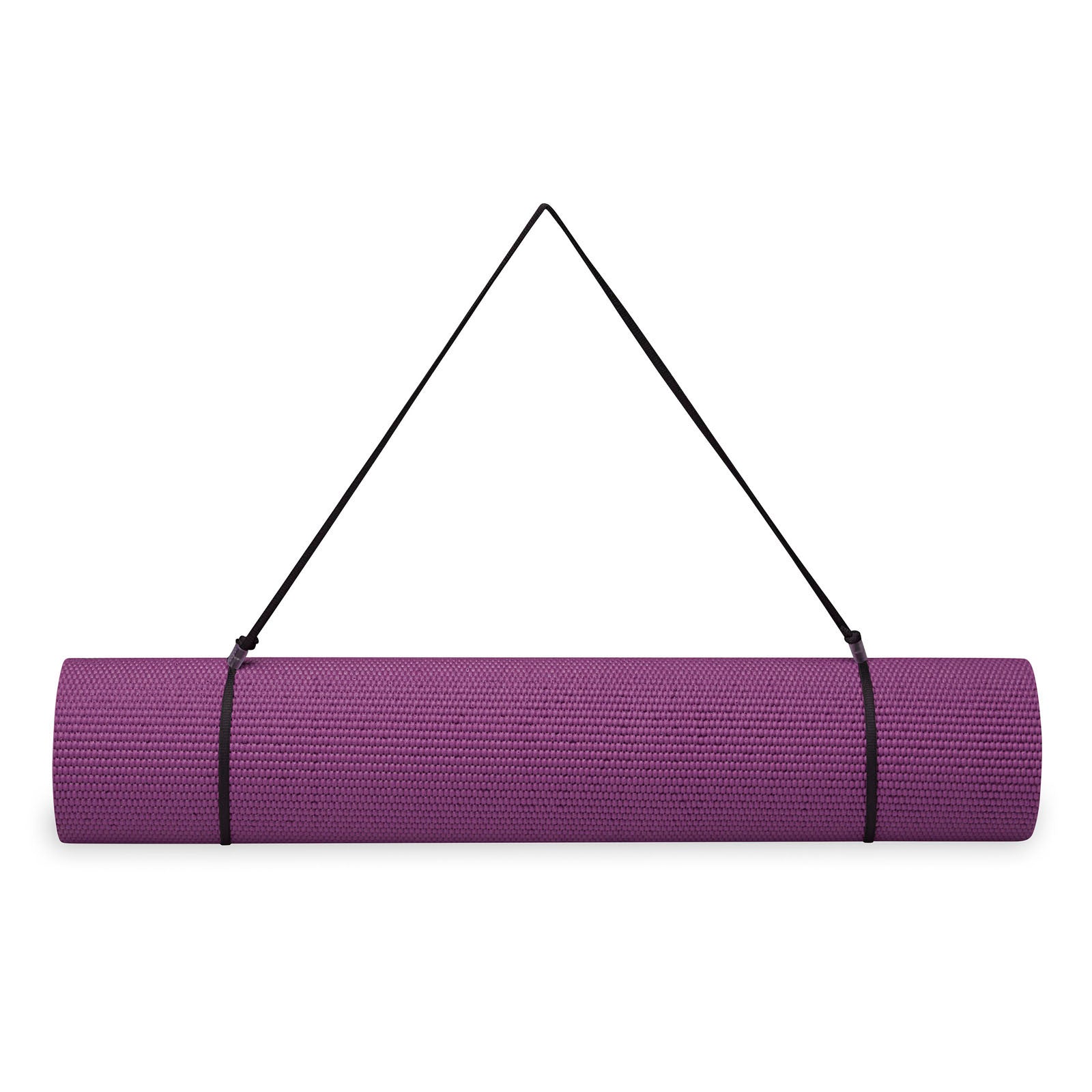GAIAM ESSENTIALS YOGA MAT 6 MM WITH STRAP PURPLE 63313 
