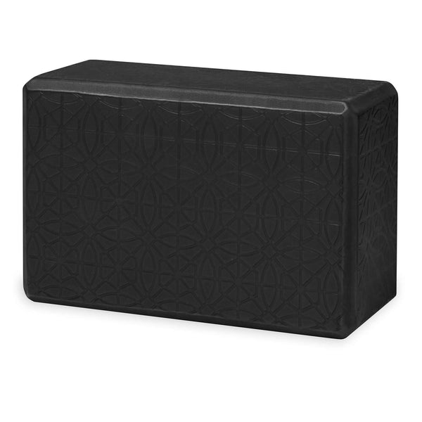 GAIAM YOGA CUBE EMBOSSED BLACK 63438