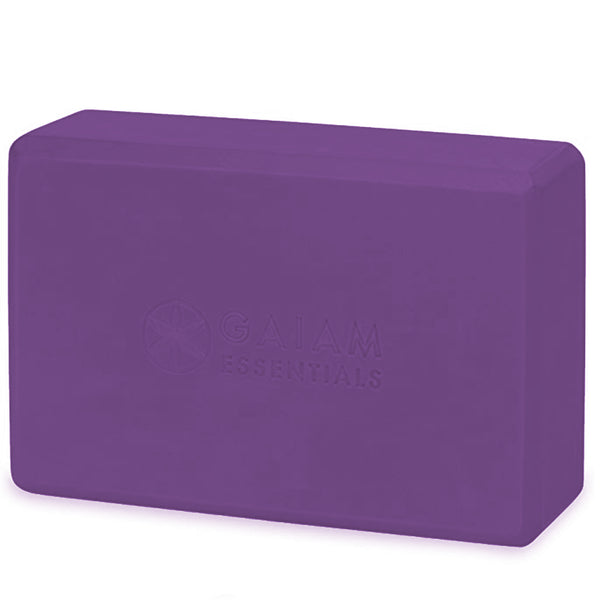 GAIAM ESSENTIALS PURPLE FOAM YOGA CUBE 63517