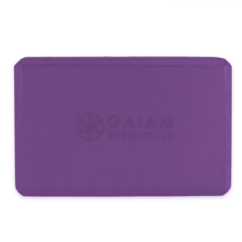 GAIAM ESSENTIALS PURPLE FOAM YOGA CUBE 63517