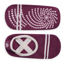 GAIAM ANTI-SLIP YOGA SOCKS BURGUNDY 63637