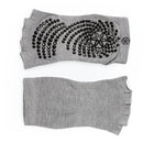 GAIAM ANTI-SLIP YOGA SOCKS GREY TOELESS 2 PACK 63708