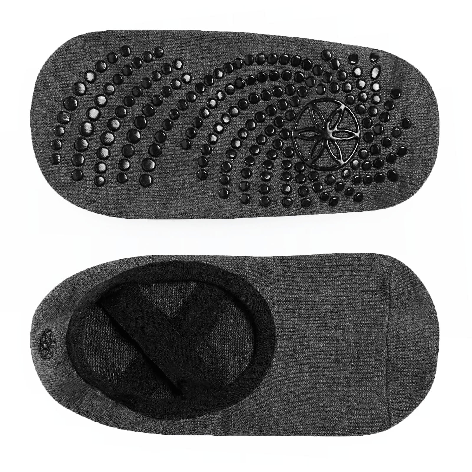 GAIAM SKARPETKI ANTYPOŚLIZGOWE DO JOGI GRAFITOWE DWUPAK 63709