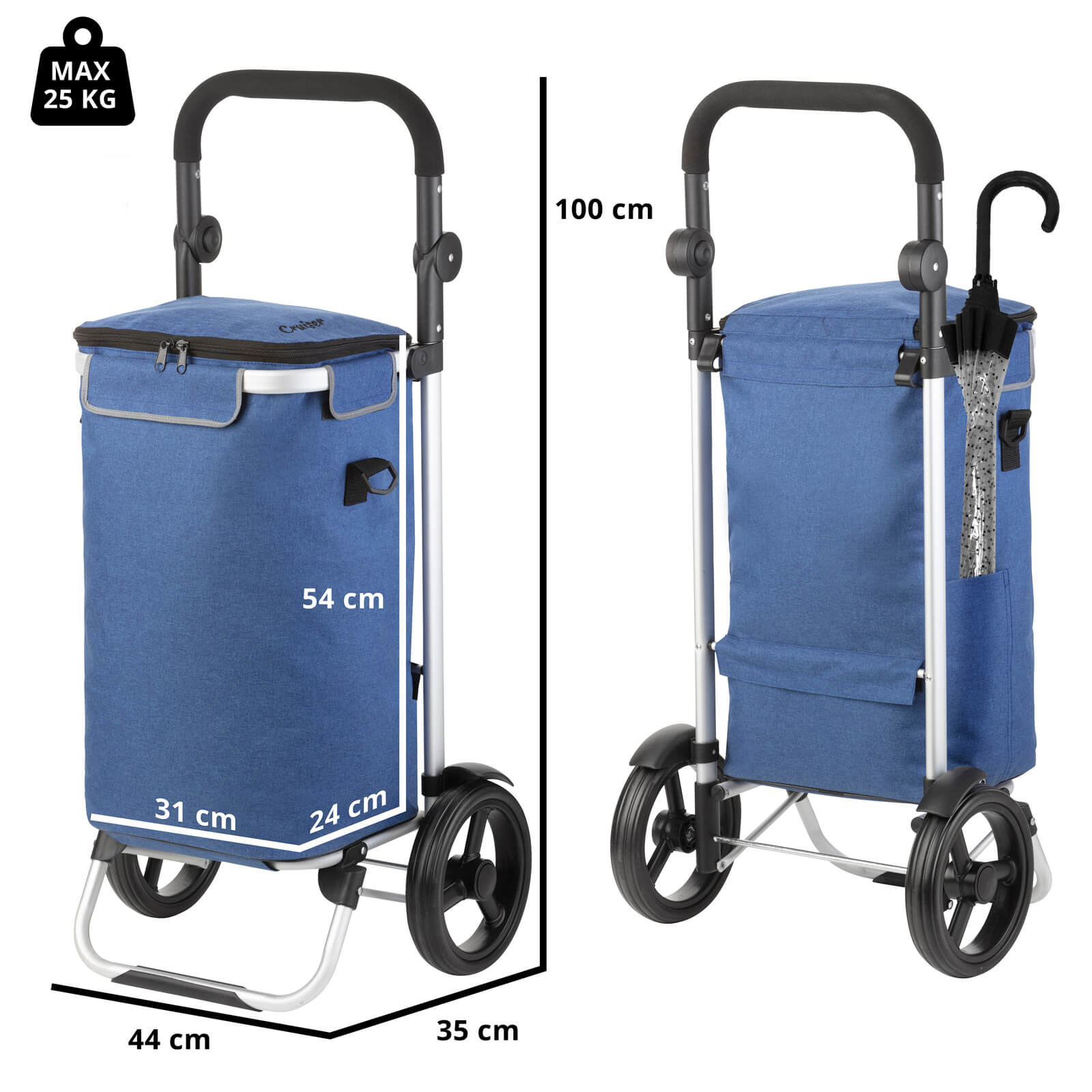 Nákupní vozík Cruiser Allround modrý 650065
