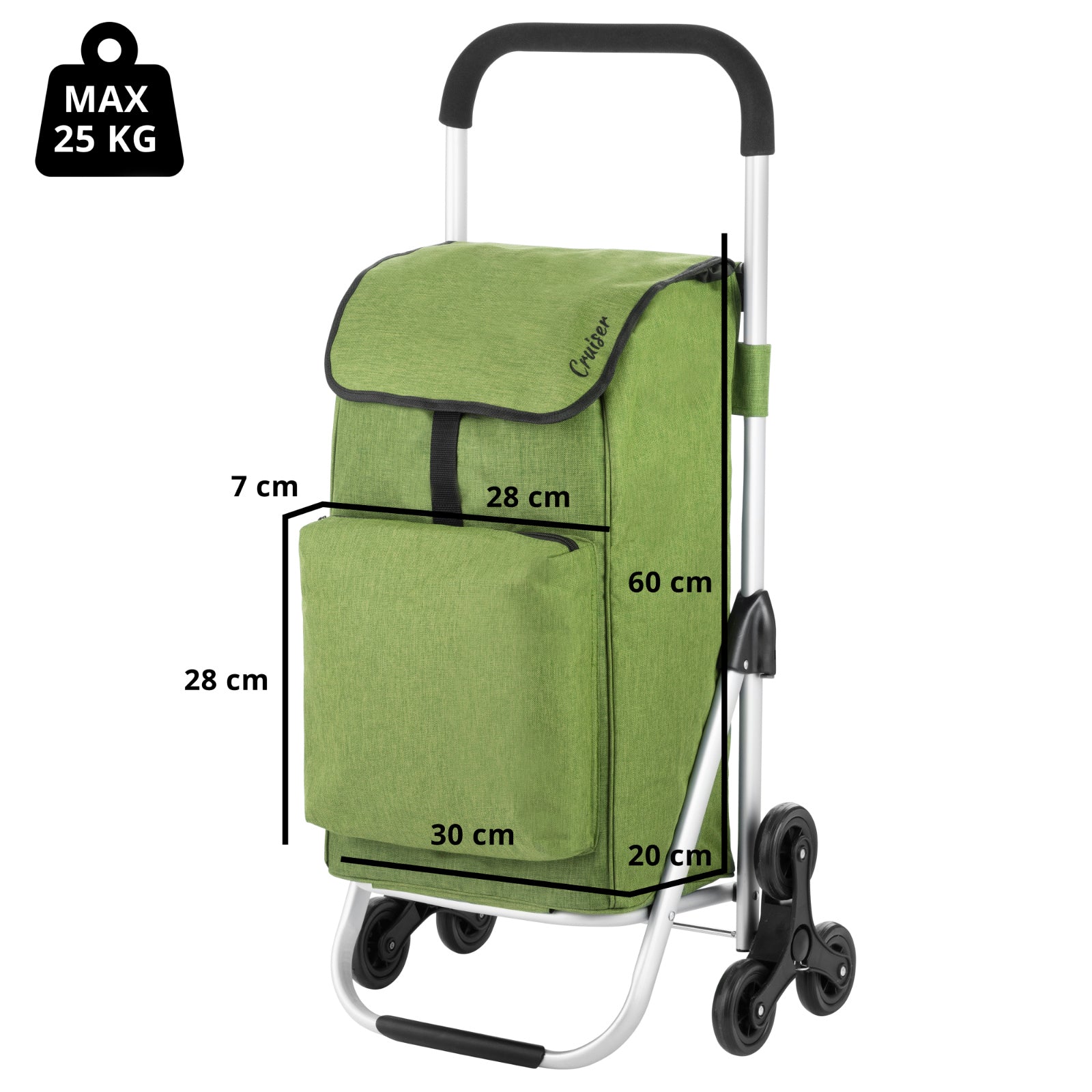 Wózek zakupowy do pokonywania schodów CRUISER EXPERT PREMIUM 650069