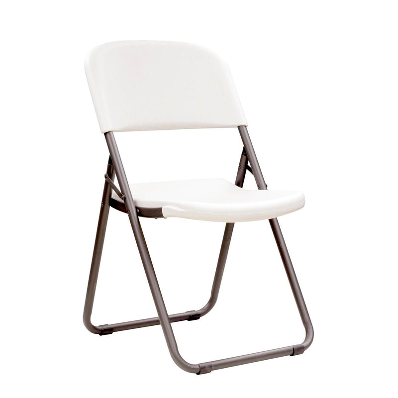 LIFETIME SEMI-COMMERCIAL FOLDING CHAIR LOOP LEG (WHITE GRANITE) 80155