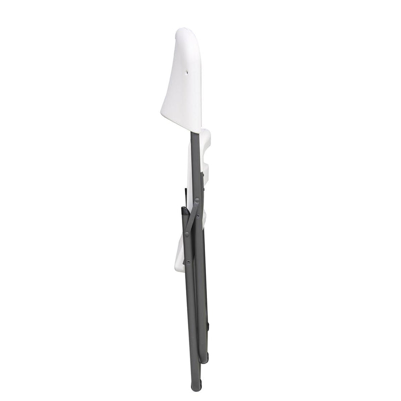 LIFETIME SEMI-COMMERCIAL FOLDING CHAIR LOOP LEG (WHITE GRANITE) 80155