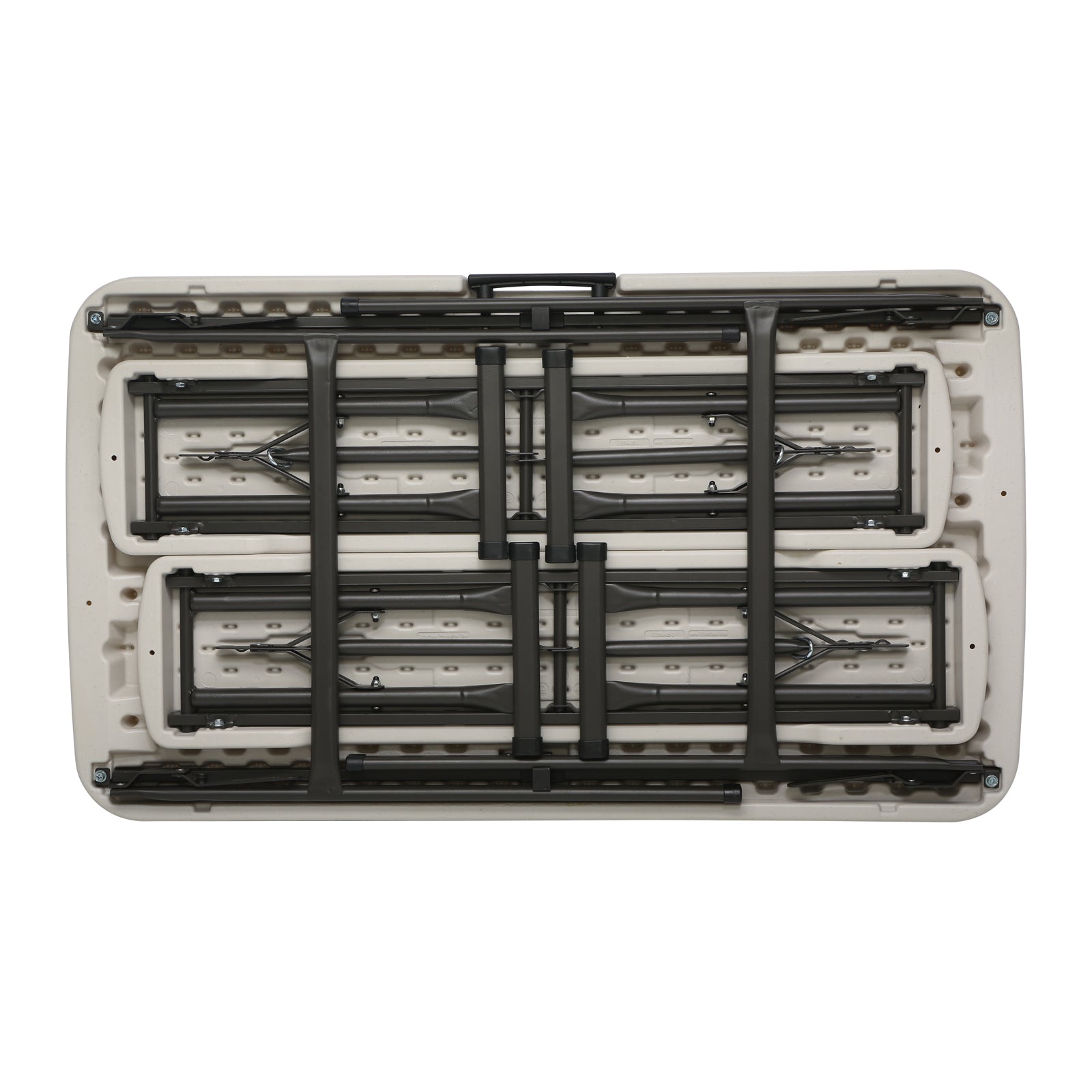 LIFETIME ZESTAW OGRODOWY STÓŁ I DWIE ŁAWKI (MIGDAŁOWY) 106 CM 80352