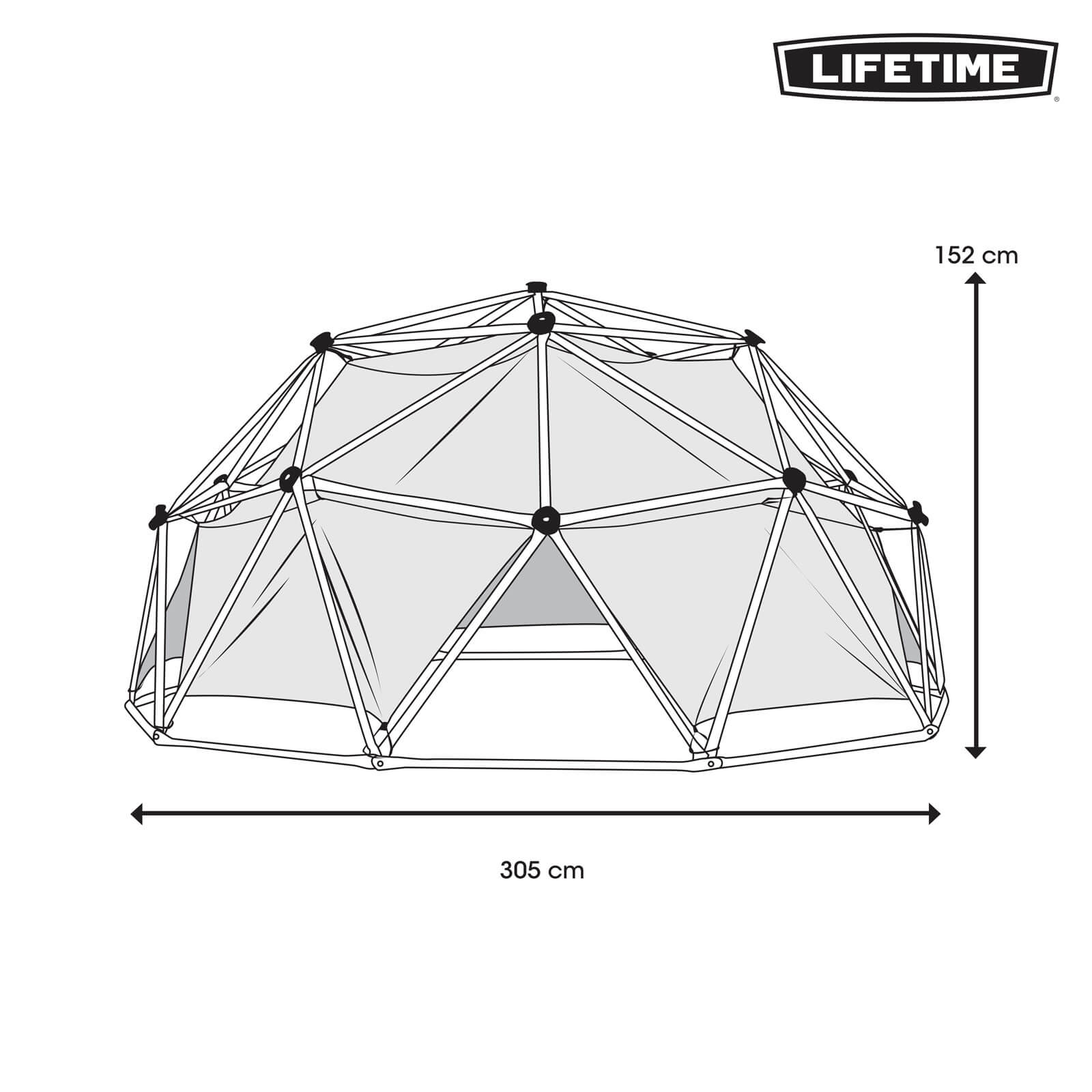 LIFETIME GEODOME CLIMBING DOME WITH TENT 90612