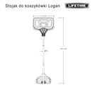 Basketbalový stojan Lifetime 44" Logan 90819