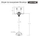 Basketbalový stojan Lifetime 50" Brooklyn 90981