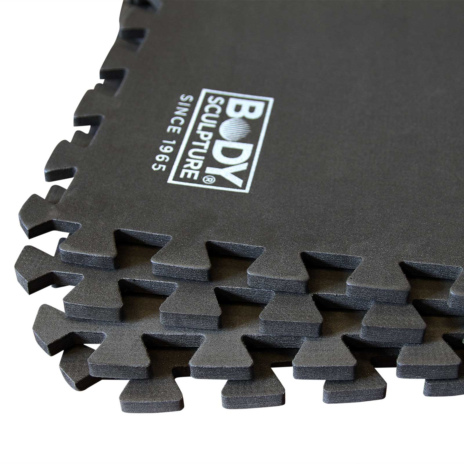 BODY SCULPTURE PROTECTIVE MAT PUZZLE BLACK 4 PCS. BB 8340B