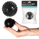 BLP01 BLACK LACROSSE BALL WITH MASSAGE SPIKES HMS
