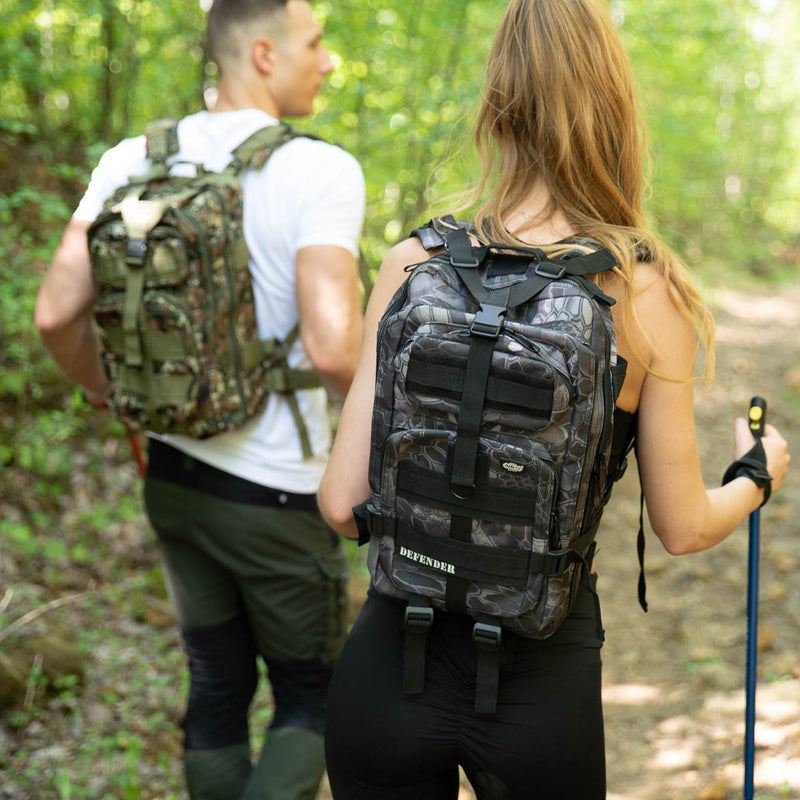 CBT7204 BLACK CAMO DEFENDER BACKPACK NILS CAMP