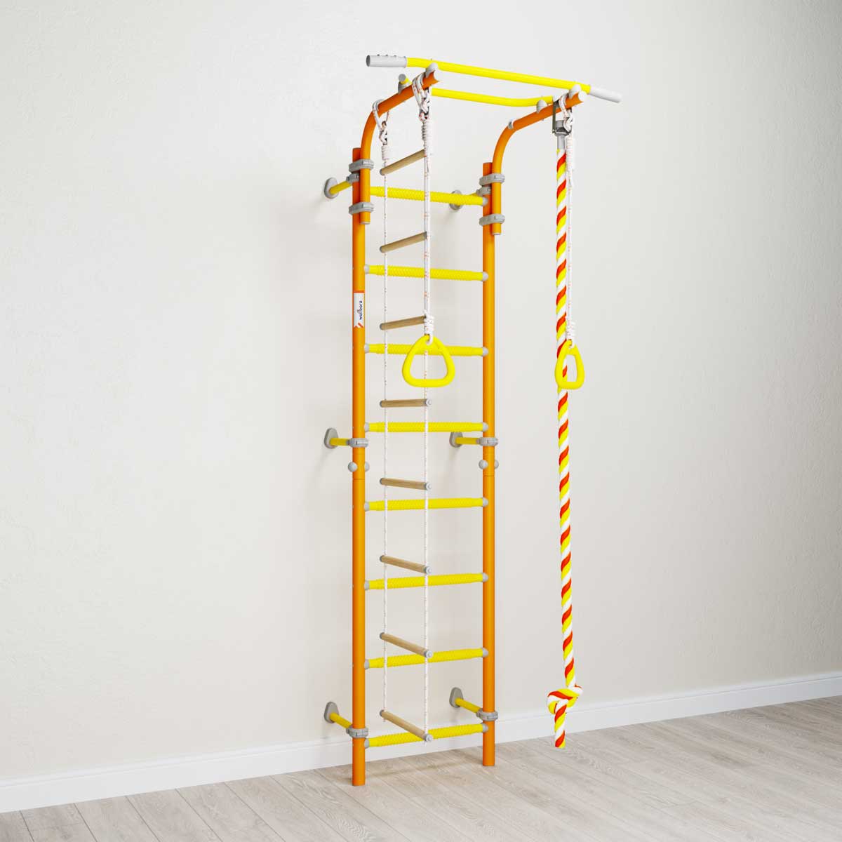 Drabinka gimnastyczna Wallbarz Family 2W Pomarańczowa