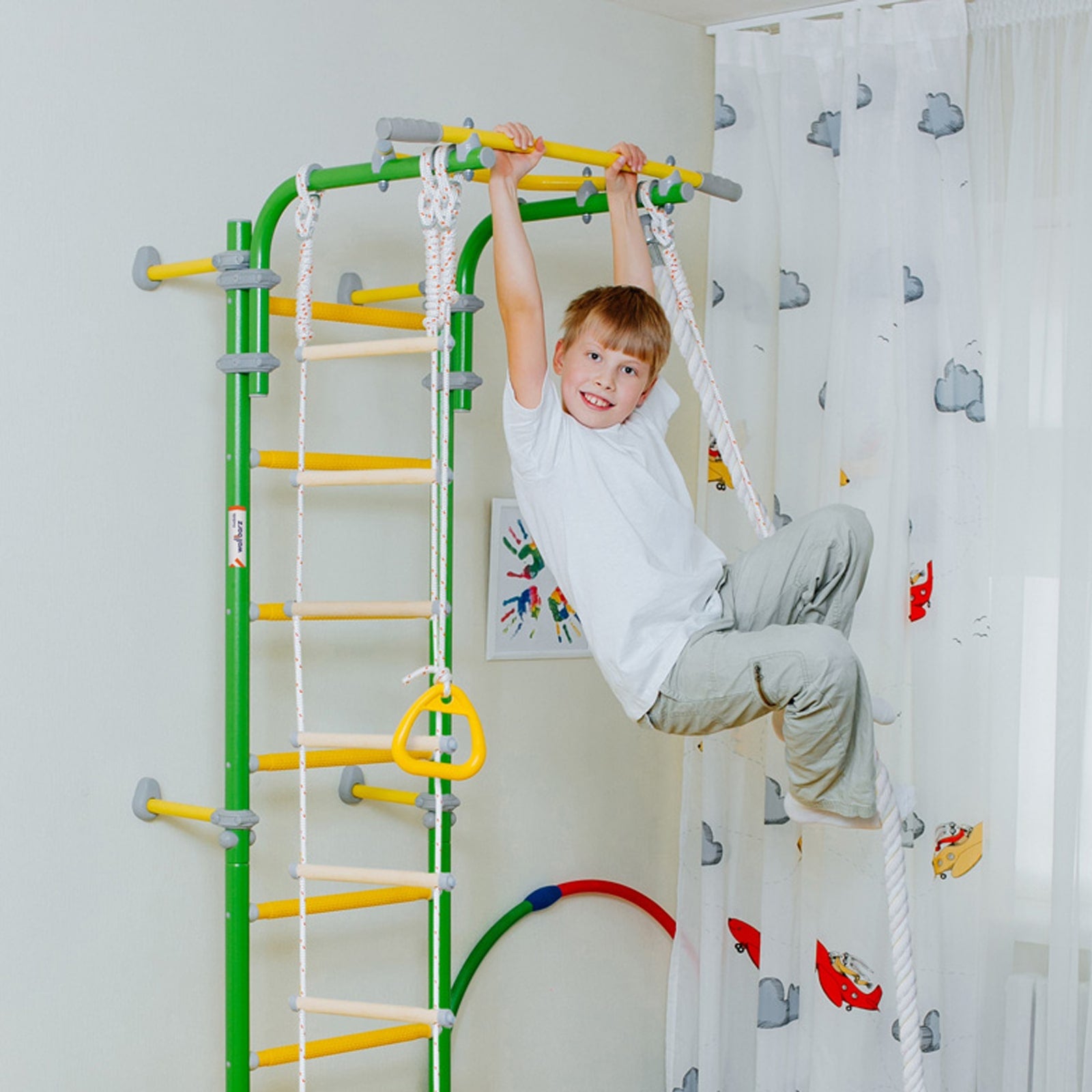 Drabinka gimnastyczna Wallbarz Family 2W Pomarańczowa