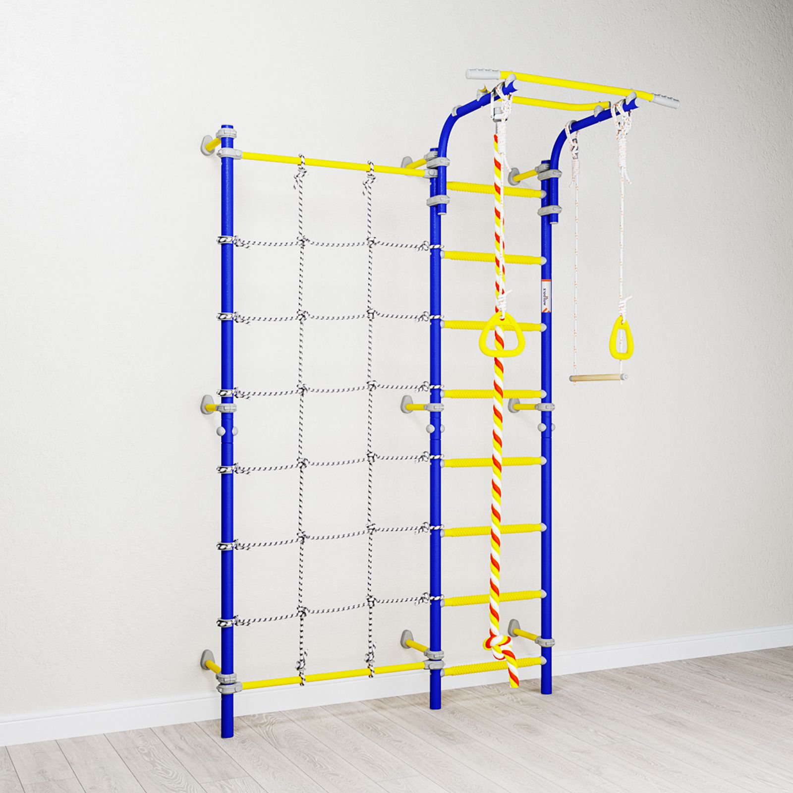 Drabinka gimnastyczna Wallbarz Funny Monkey 8W Niebieska