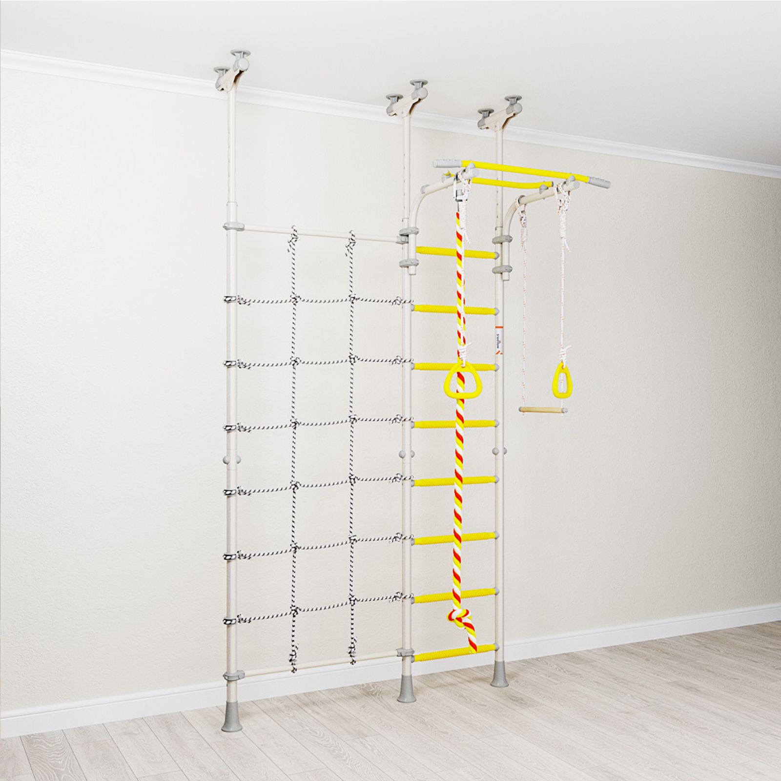 Drabinka gimnastyczna Wallbarz Funny Monkey 9D Biała