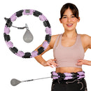 FH03 VIOLET/BLACK HULA HOP WITH WEIGHT AND STOCK COUNTER