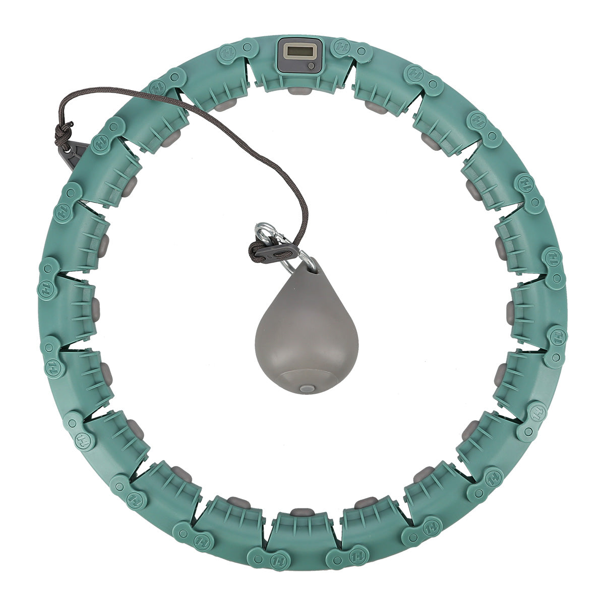 FH04 GREEN HULA HOP Z OBCIĄŻNIKIEM I LICZNIKIEM STOCK