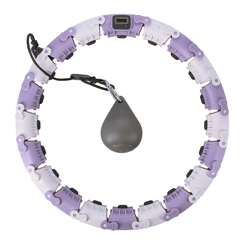 FH04 VIOLET/GRAY HULA HOP WITH WEIGHT AND STOCK COUNTER