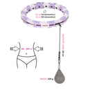 FH04 FIALOVÝ/ŠEDÝ HULA HOP S VÁHOU A POČÍTADLEM ZÁSOBY