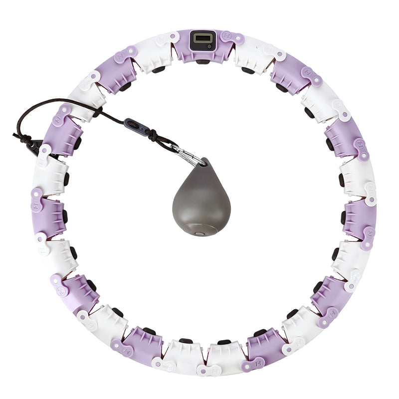 FH05 VIOLET/GRAY HULA HOP WITH WEIGHT AND STOCK COUNTER