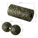 FSBM04 BLACK-YELLOW SET MASSAGE SET ROLLERS/BALLS (4 pcs) HMS