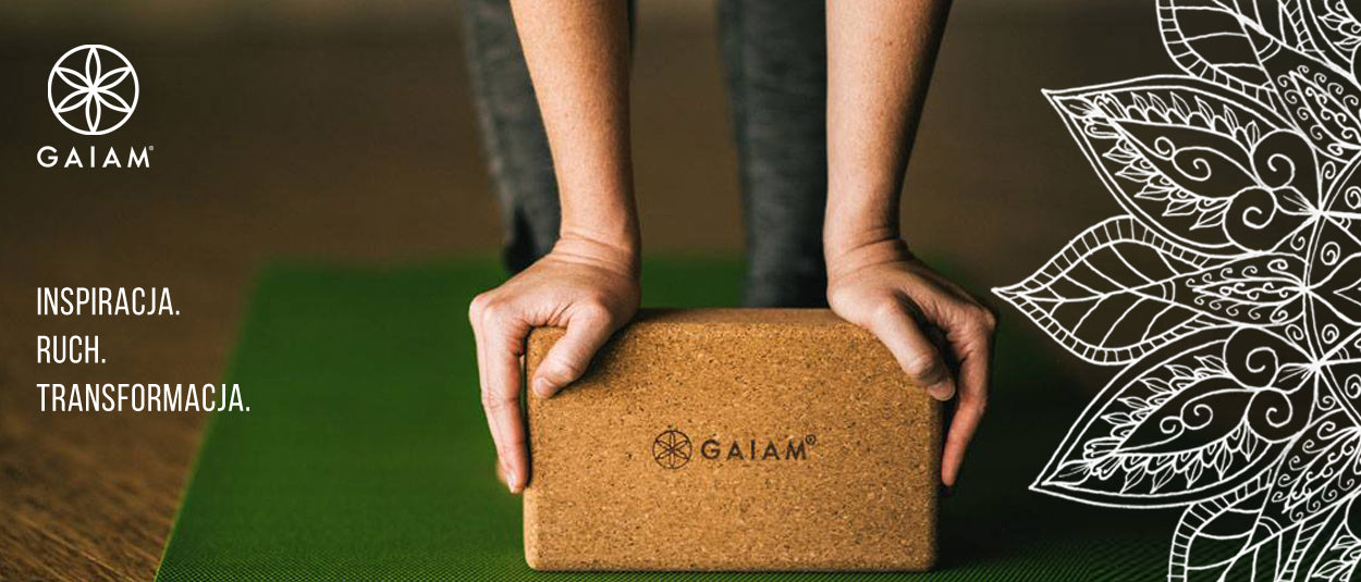 GAIAM KOSTKA DO JOGI Z PIANKI BLUE TEAL 59181