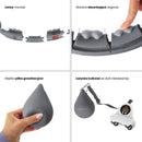 Hula Hop z wypustkami i obciążnikiem HMS HHW06 BLACK