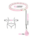 Hula Hop z wypustkami i obciążnikiem HMS HHW06 PINK