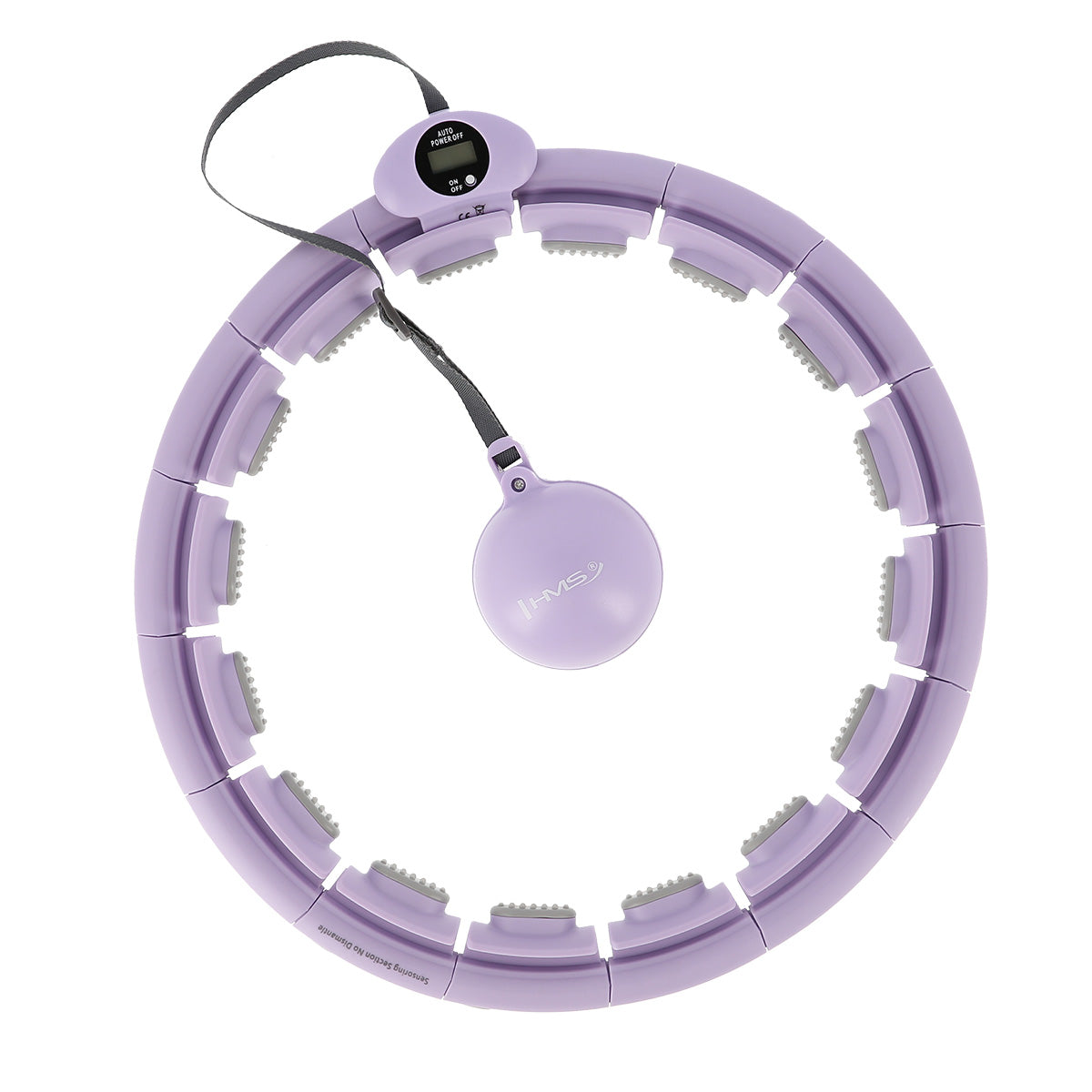 HMS HHW09 Violet Hula Hop z wypustkami i obciążnikiem + licznik