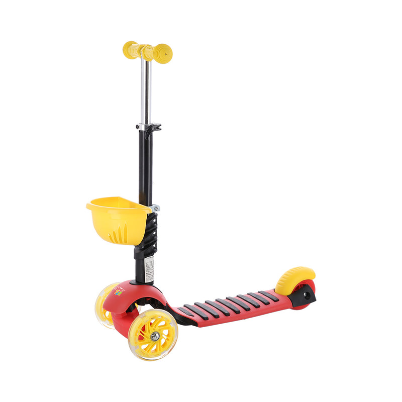 HLB07 4in1 BLACK-YELLOW-RED CHILDREN'S SCOOTER SIGNA