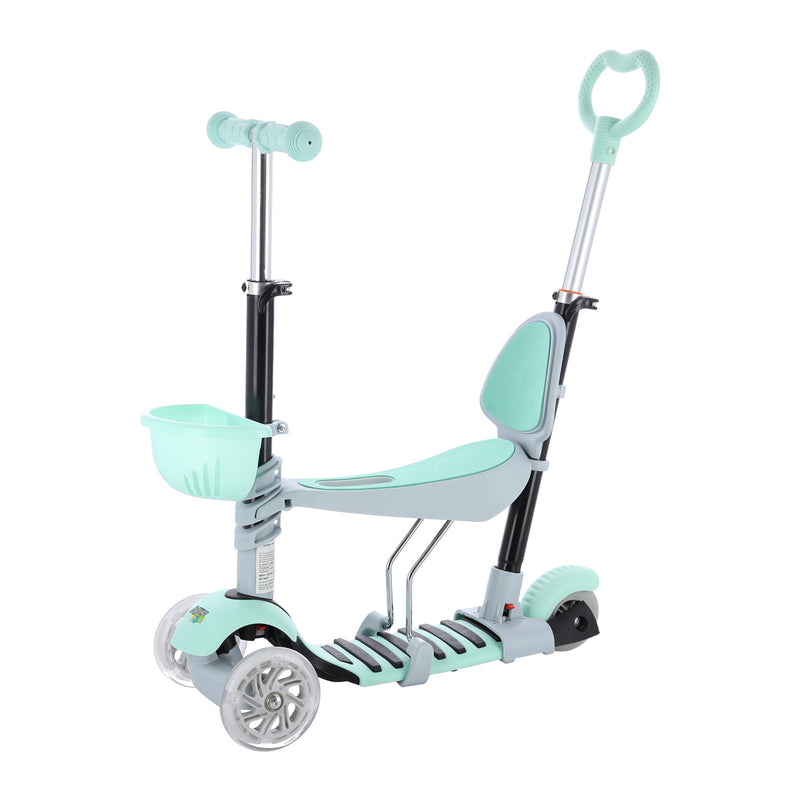 HLB07 4in1 GRAY-MINT CHILDREN'S SCOOTER SIGNA