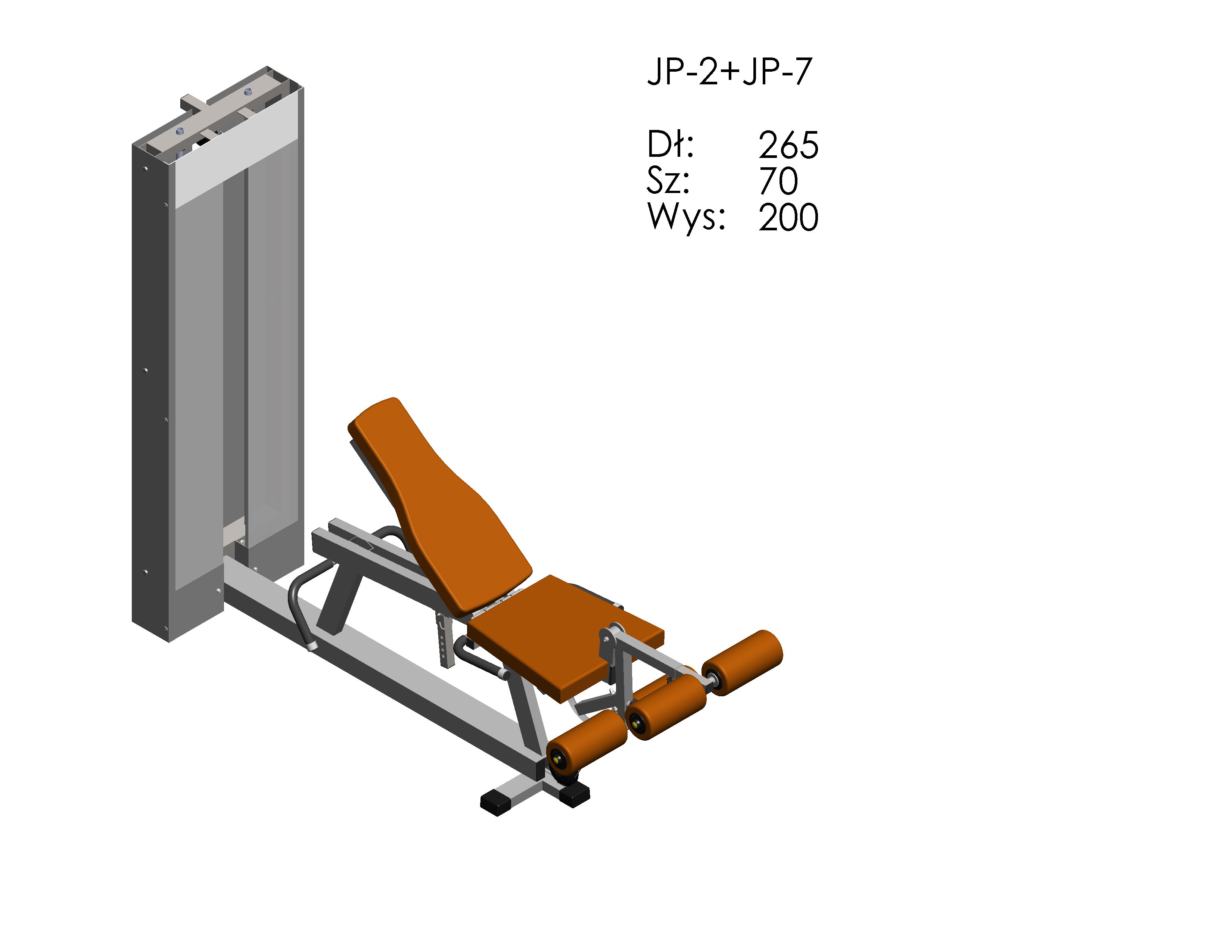 Stroj Master Sport JP-41 | Čtyřhlavý stehenní sval a biceps stehenní sval