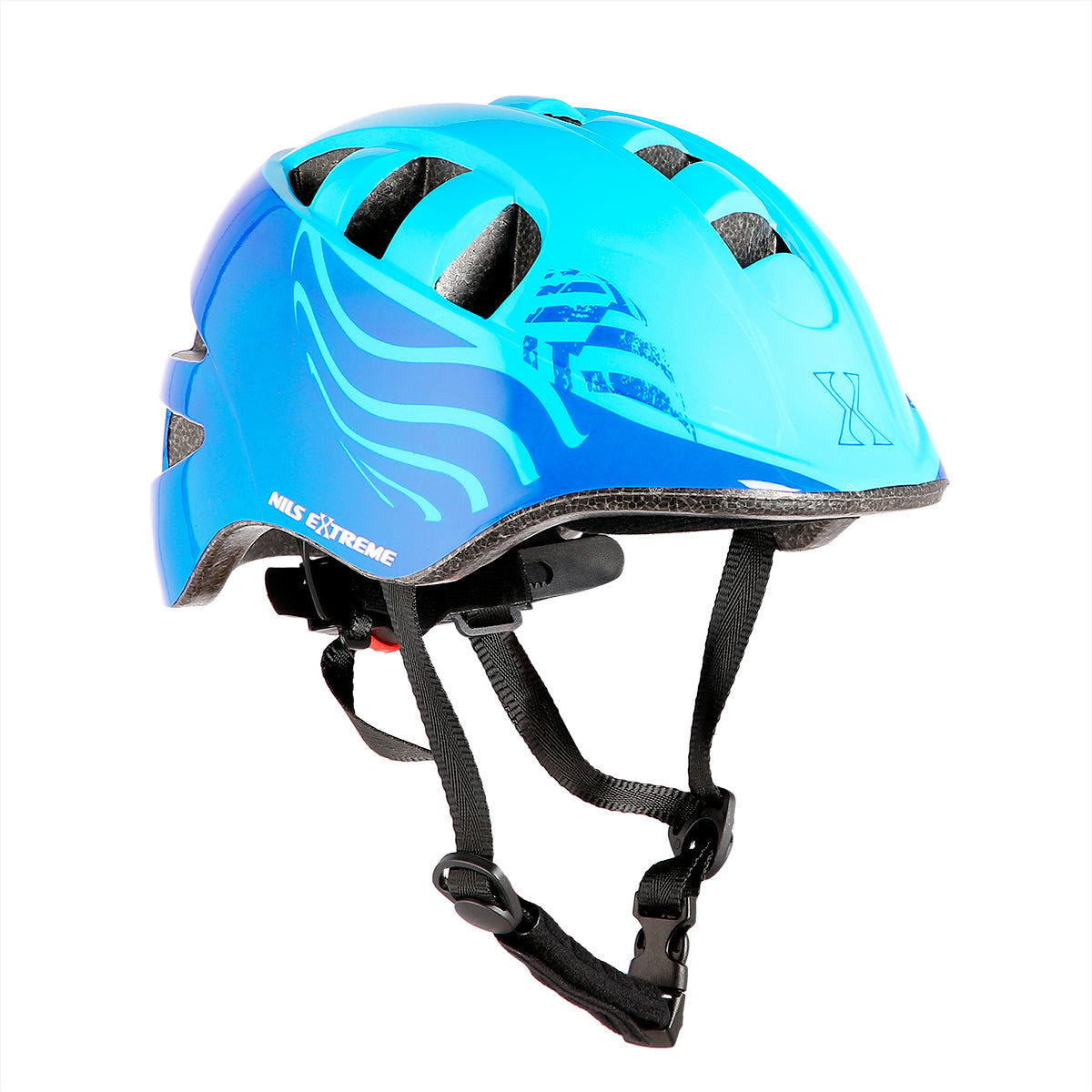DĚTSKÁ PŘILBA NILS EXTREME MTW08 MODRÁ VELIKOST XS (47-56 CM)