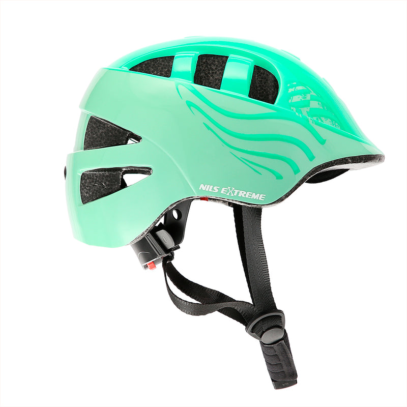 MTW08 GREEN SIZE XS (47-56CM) CHILDREN'S HELMET NILS EXTREME