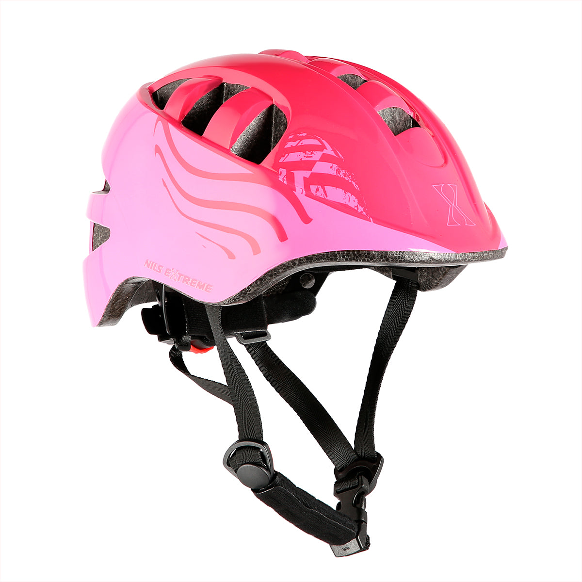 DĚTSKÁ PŘILBA NILS EXTREME, RŮŽOVÁ, VELIKOST XS (47-56 CM)